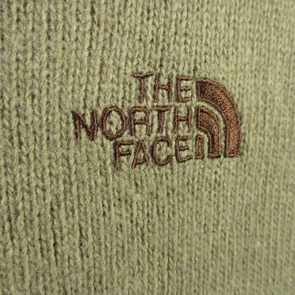 North Face Sweater Mens L Green A5 Series Lambs Wool Crew Pull Over Climb Hike - Picture 4 of 16